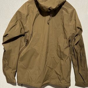 Men's Brown Hooded Lightweight Jacket